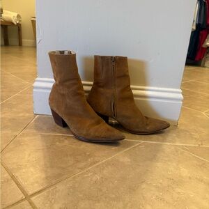 Matesse Caty Brown Suede Booties